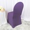 Eggplant Embossed Vintage Spandex Chair Cover Elegant Banquet Fit